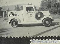  Uncle Fletcher (Bub) Marvin Miller's ice cream truck in Corona, CA. Bub was the husband of Viola (Nola) Doss, daughter of Edward Doss and Alabama Drake.